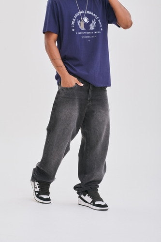 Pantalon Jean Vicus Astro Negro Negro Liso 44