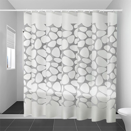Cortina De Chuveiro E Bathroom Pattern Cobble Pattern Bathro