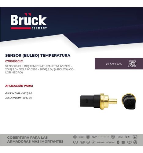 Bulbo Sensor Temperatura Jetta 2007 2.5