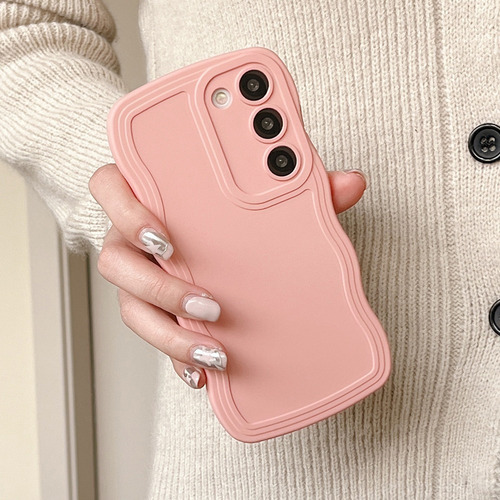 Funda De Silicona Borde Ondulado For Samsung Galaxy+correas
