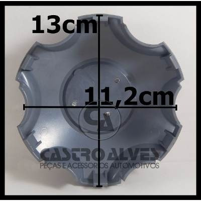 Imagem 3 de 6 de 04 Calota Tampa P/ Roda Importada Hilux Sw4 Aro 20