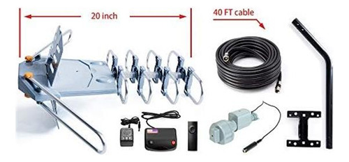 Pbd Wa-2608 Wire Tv Antenna Amplified: Long Of