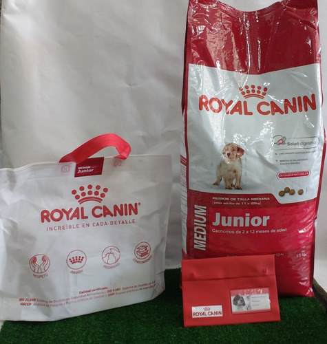 Royal Canin Medium Junior X15kg + Kit De Regalo (1kg+vaso)  