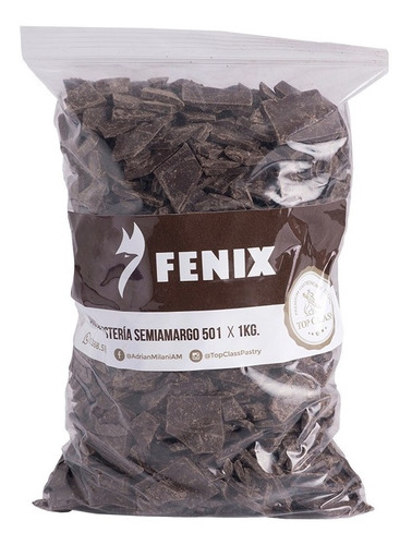 Baño Chocolate Semiamargo Coverall Fenix 501 1 Kg Top Class