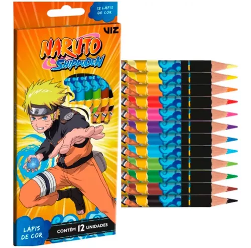 Lápis De Cor 12 Cores Naruto - Tris