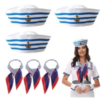 Comprar Set De 3 Gorros Y Bufandas De Marinero Mujeres Y Hombre...