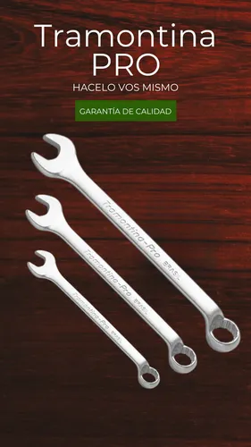 Set Llaves Ajuste Combinadas Tramontina Pro 3/8 A 1 1/4 16pz