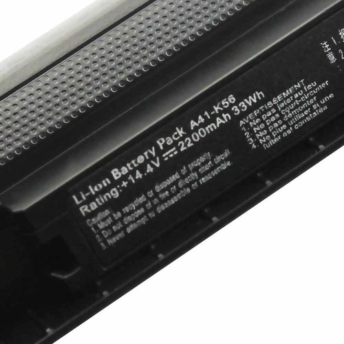 Bateria Para Ultrabook Asus K46cb K46ca K46cm K46c A41-k56 Bateria Preto
