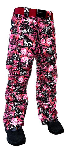 Pantalon Ski Snowboard Niños Fucsia Impermeable Jeans710