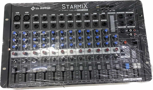 Mesa Som 12 Canais S1202r Ll Audio Console Novo Bluetooth