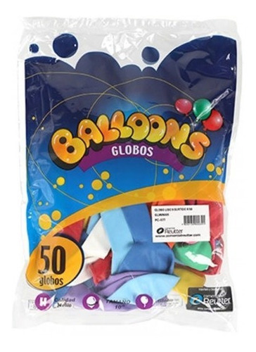 Globo Balloons N°9 Color Surtido 50und.