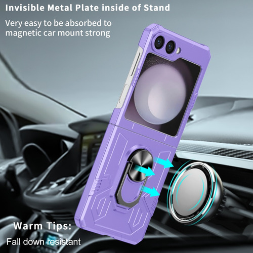 Funda De Teléfono Armors Con Soporte Anular Para Samsung Galaxy Z Flip 7, 6, 5 Z 4 3 5g, Antiimpacto, A Prueba De Golpes