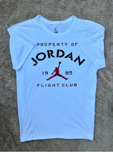 Playera Blanca Jordan Big Logo Talla L De Hombre