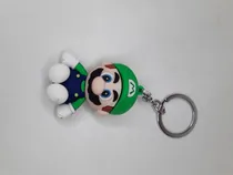 Comprar Figura Keychain Super Mario Bross Mario Gorro Verde 6 Cm