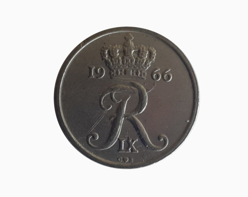 Moneda Dinamarca 1966 10 Ore