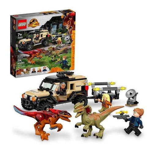 Lego Transporte Del Pyrorraptor Y El Dilofosaurio 76951 Jura
