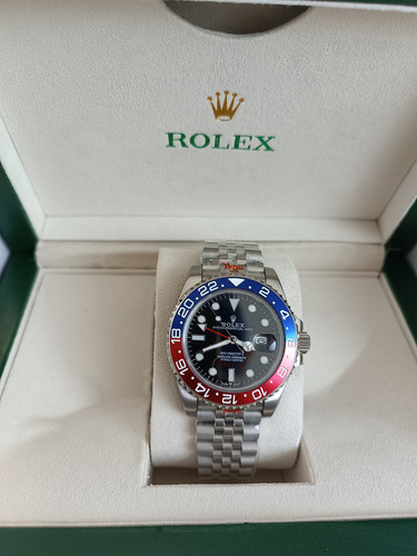 Reloj Rolex No Omega Patek Gmt Pepsi Automático Con Caja (Usado)