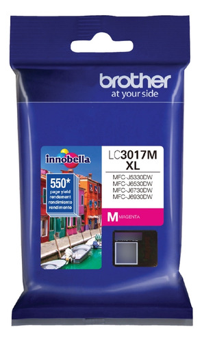 Cartucho De Tinta Brother Lc3017 Magenta Xl Original 