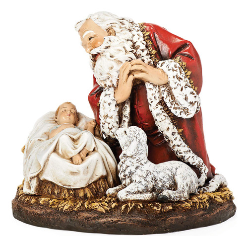 Josephs Studio By Roman - Figura De Papa Noel Con Bebe Jesus