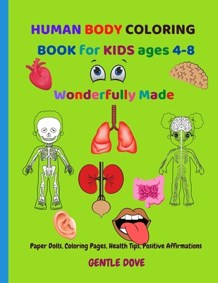 Libro Human Body Coloring Book For Kids Ages 4-8: Wonderf...