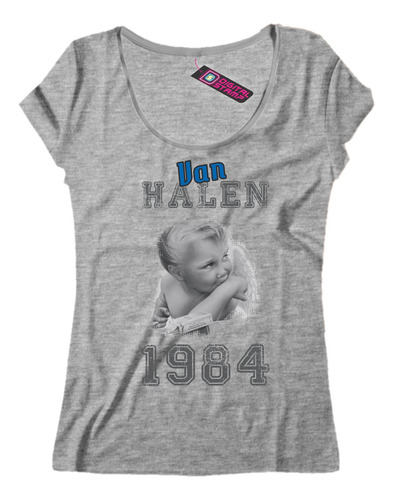 Remera Mujer Van Halen 1984 Rap 14 Dtg Premium