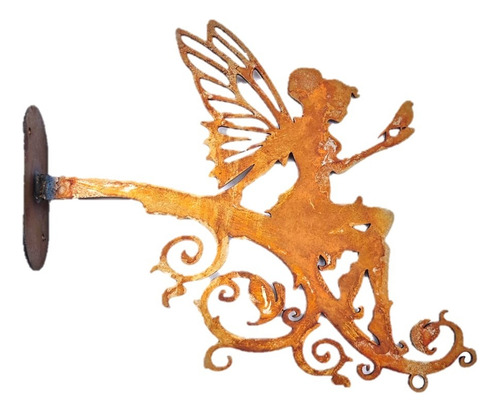 Mènsula Soporte Deco Jardìn Y Hogar- Figura De Chapa Óxido