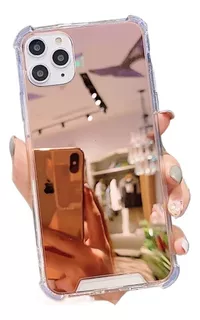 Capa De Telefone Luxuosa Em Tpu Com Espelho Para iPhone