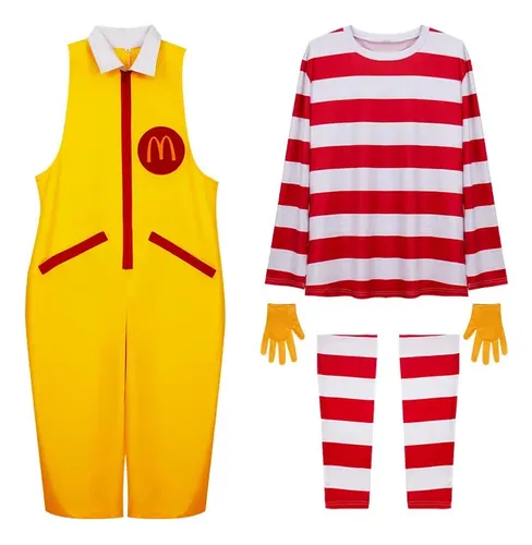 . Ropa Clásica De Payaso Sexy De Ronald Mcdonald Cos