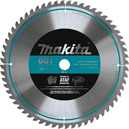 A93712 12inch 60 Tooth Micro Polished Mitersaw Blade, S...