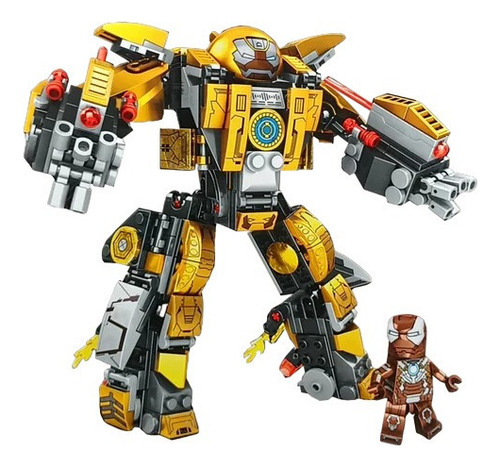 Hulkbuster Iron Man Bloques Para Armar Compatible Lego Mk 16 Cantidad De Piezas 321