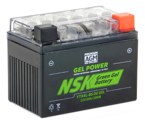 Batería Nsk De Gel- Ytx4l- Para Honda Crf150 F | Crf230 F
