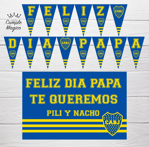 Dia Del Padre Foto Poster Cartel Y Banderín Deco Personaliza