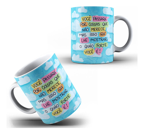 Caneca Frase Motivacional Deus Religiosa Diversos Modelos