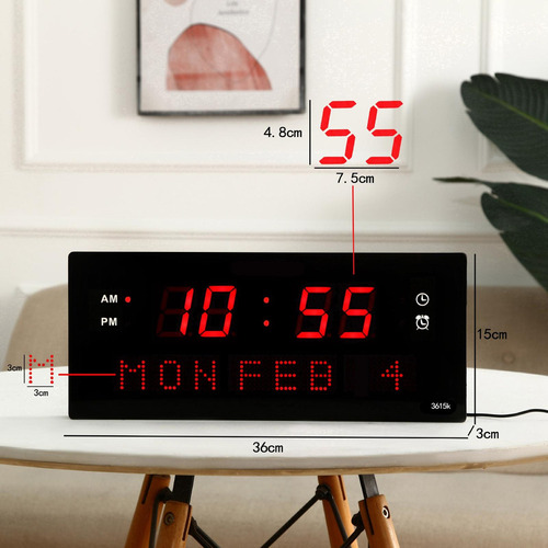 Xing Reloj De Pared Multifunción Fecha Mes Semana