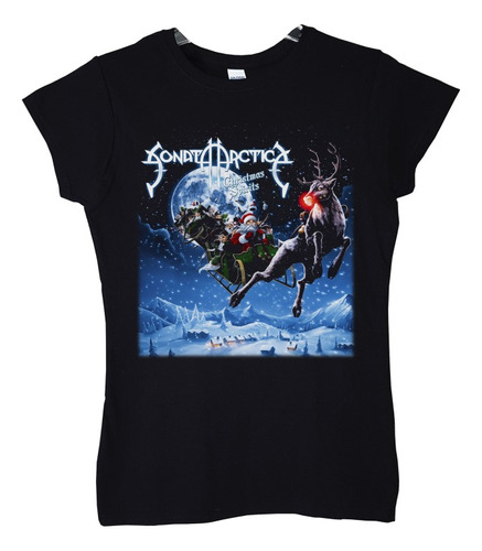 Polera Mujer Sonata Arctica Christmas Spirits Metal Abominat