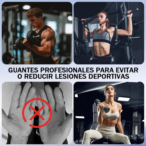 Guantes Para Gym Pesas Deportivos Muñequeras Mujer Y Hombre