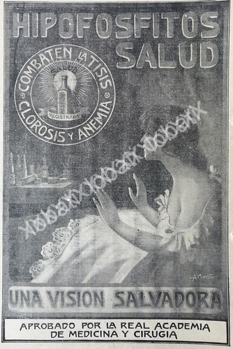 Cartel Retro Hipofosfitos Salud 1913 /no71