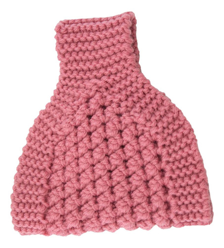 Gorro De Rabo De Cavalo Para Mulheres, Malha Elástica, Rosa