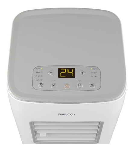 Imagen 2 de 5 de Aire Acondicionado Philco Portátil Frío/calor 3010 Frigorías Blanco 220v Php35hc1ad