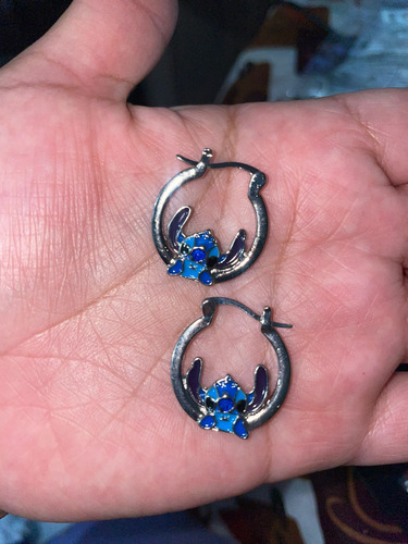 Par De Aros De Lilo Y Stitch Para Niñas Lindo Regalo S/caja