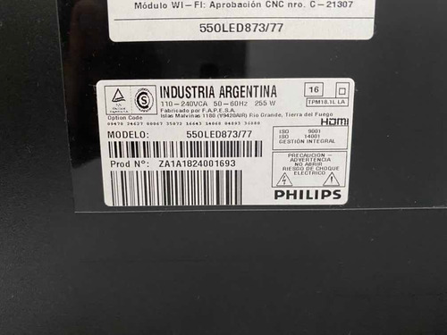 Tv Philips Ambilight 55 Oled 873/77 4k
