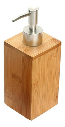 Porta Sabonete Líquido Dispenser Bambu Luxo Alcool Gel Yoi