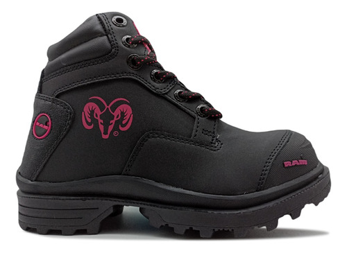 Bota Industrial Marca Ram De Mujer Con Casco Resistente 401