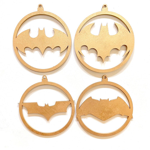 Imagen 3 de 3 de 12 Esferas Navideñas Temática Batman