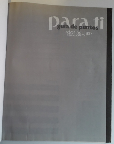 Revista Para Ti Tejidos Guía De Puntos Dos Agujas V4 Liquido (Usado)
