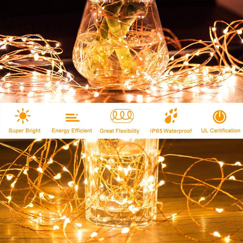 Tira Led, Zensukye 12m 120 Led Guirnaldas Luces,