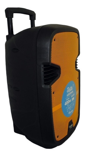 Parlante Kanji Acid Plus 400w Usb Bt Sd Led Micrófono Ruedas