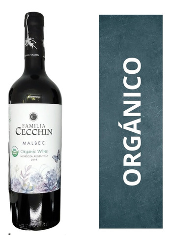 Imagen 1 de 10 de Vino Orgánico Malbec Familia Cecchin X 750 Ml - New York