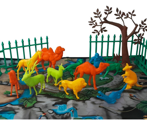Brinquedo Zoológico Animais C/ Tapete 1049 - Gulliver