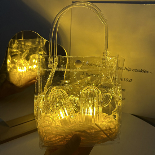 Lbb Luzes Led De Cacto Para Decoração De Casa, Luz Noturna